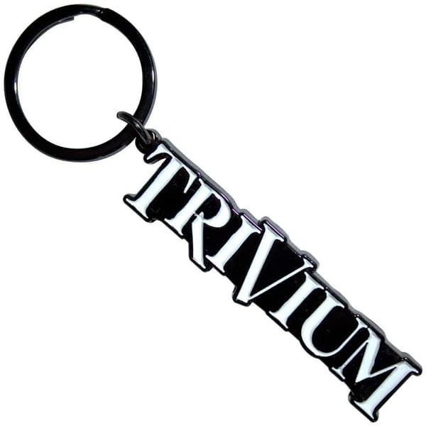 Trivium Nyckelring med logotyp Black/White One Size