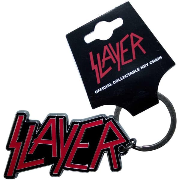 Slayer Logo nøglering Red/Black One Size