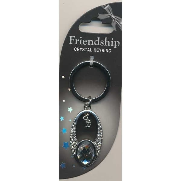 Crystal Keyring Vänskaps med kristaller med bokstav eller tecken Tecken Pil