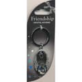 Miniatyrbild 9 av 10: Crystal Keyring Vänskaps med kristaller med bokstav eller tecken