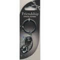 Miniatyrbild 10 av 10: Crystal Keyring Vänskaps med kristaller med bokstav eller tecken