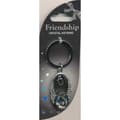 Miniatyrbild 9 av 10: Crystal Keyring Vänskaps med kristaller med bokstav eller tecken