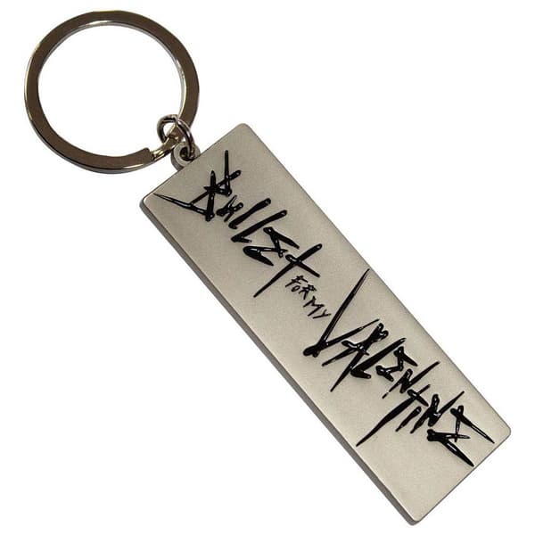 Bullet For My Valentine Engraved Band Logo Keychain One Size