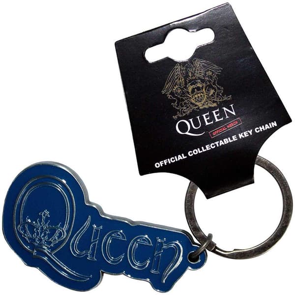 Queen Nyckelring med krona i Q-logotyp Blue/Silver One Size