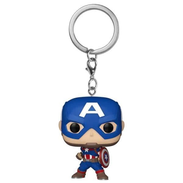 Nyckelring - MARVEL - Captain America - Pop! - Blå - Unisex - Barn