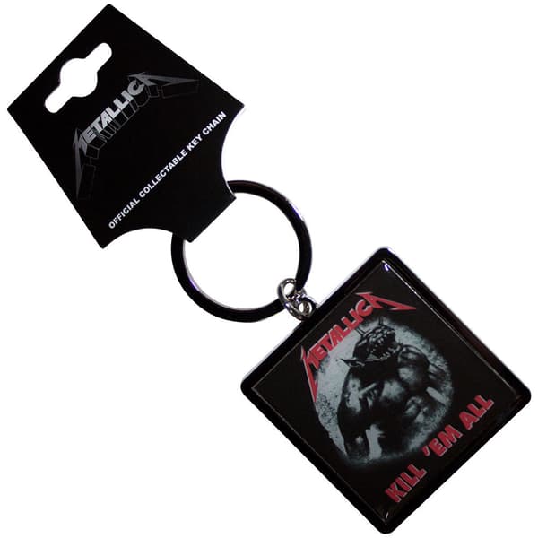Metallica Kill Em All Jump In The Fire Keyring Keychain One Size