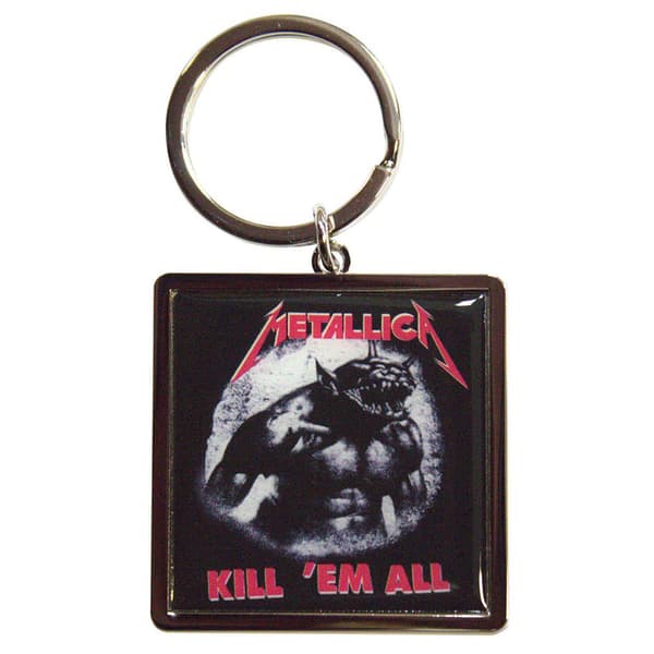 Metallica Kill Em All  Jump In The Fire Keyring Keychain One Size