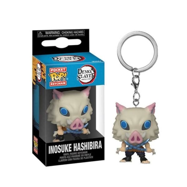 Nyckelring - Funko - Inosuke - 4cm - Vinyl - Såld i vitrinskåp