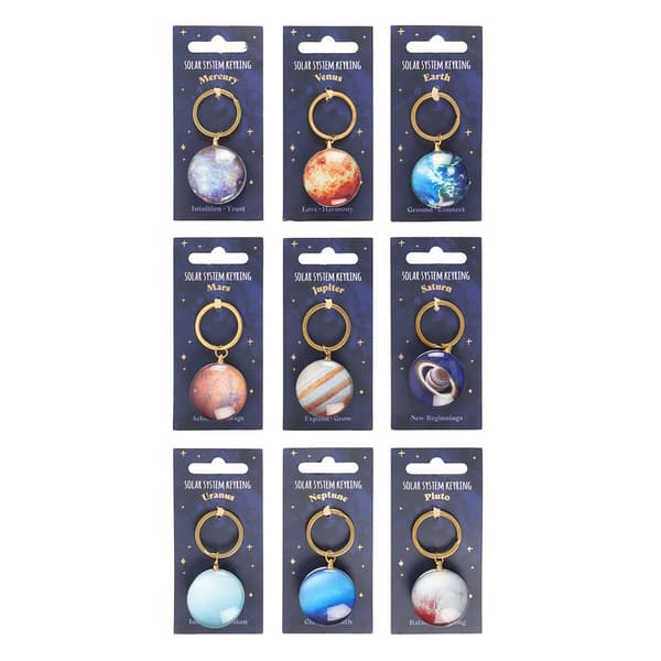 Something Different Solsystem nyckelringssats (Förpackning med 36 st) Multicoloured One Size