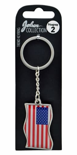 USA Flag Nøglering