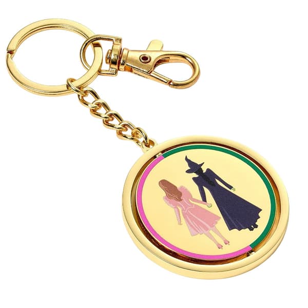 Wicked I Love The Emerald City Spinner Keyring