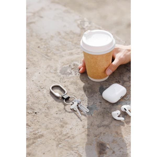 Orbitkey Clip Mini nyckelring, silver