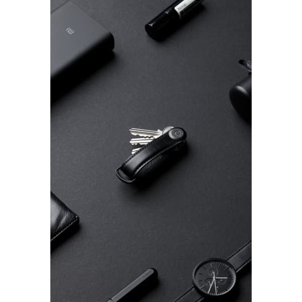Orbitkey Læder Nøgleorganisator - nøglekæde, sort