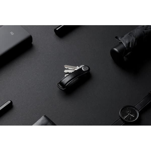 Orbitkey Læder Nøgleorganisator - nøglekæde, sort