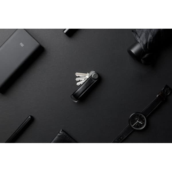 Orbitkey Læder Nøgleorganisator - nøglekæde, sort