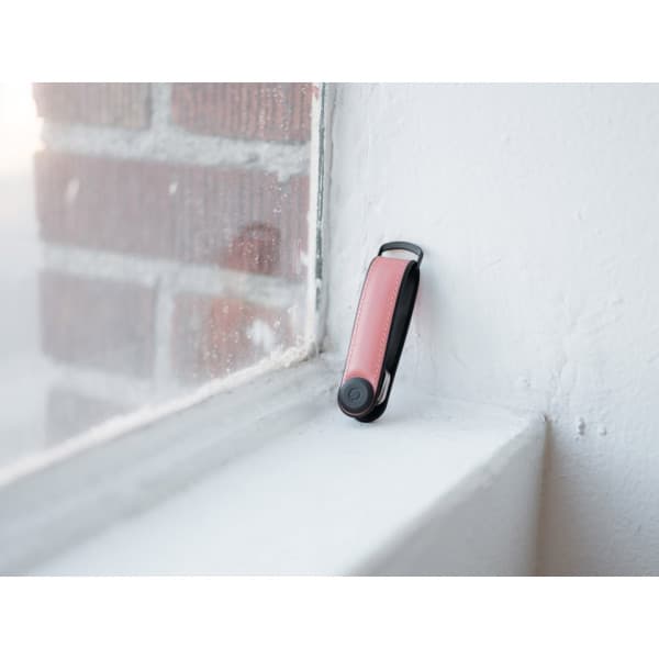 Orbitkey Hybrid Leather Key Organiser - nyckelring, pastellrosa