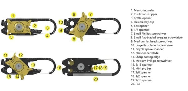 20-i-1 Multiverktyg / Multitool