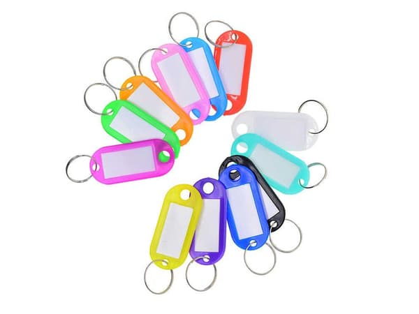 100-Pack - Nyckelring nyckelbricka