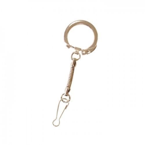 Nyckelring - Set om 6 - Guld - Roséguld karbinhake - Praktisk accessoar - Anpassningsbar