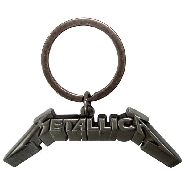 Metallica 3D Band Logo Keyring Keychain One Size