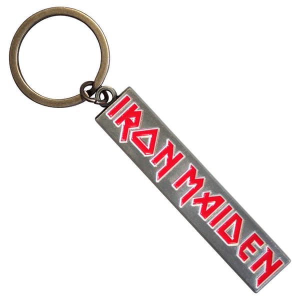 Iron Maiden Band Logo Keyring Keychain One Size