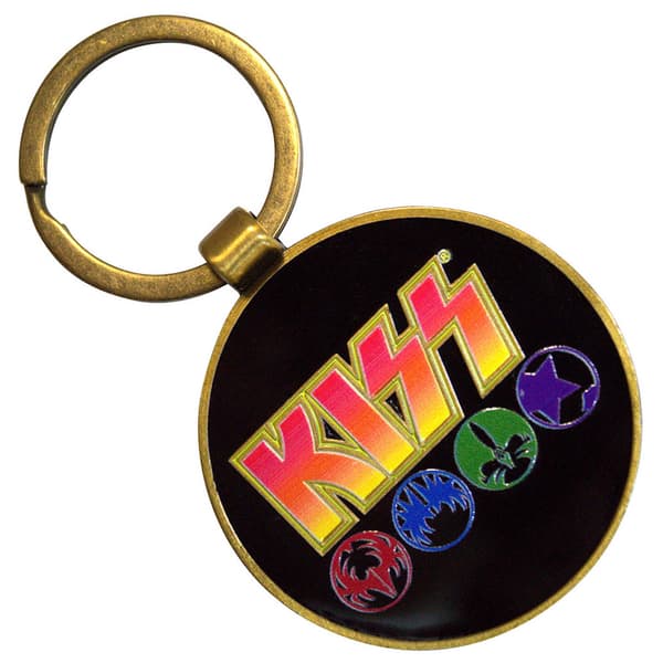 KISS Army Band Logo And Icons Keyring Keychain One Size