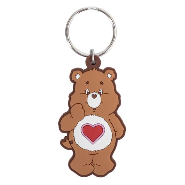 Care Bears Heart Tenderheart Bear Keyring Brown/Red One Size