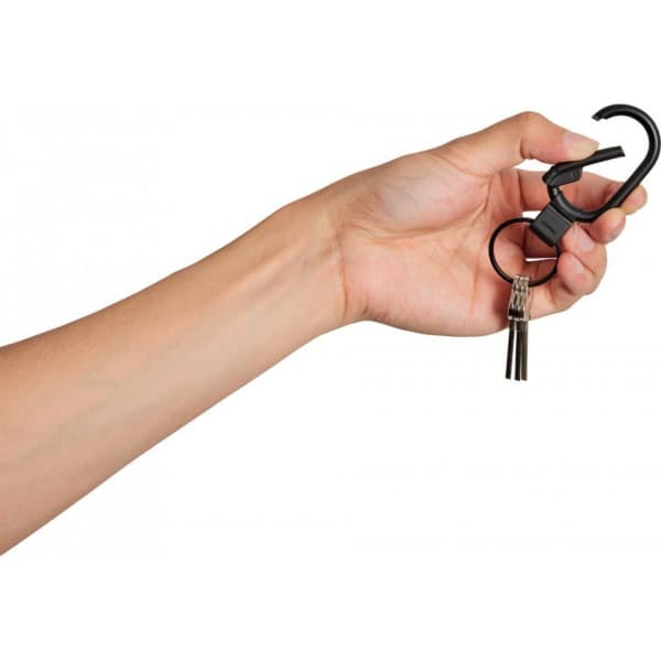 Orbitkey Clip Mini -nyckelring, svart