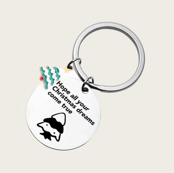 INF Christmas Tree Bell Keychain - Festlig julegave Model 1