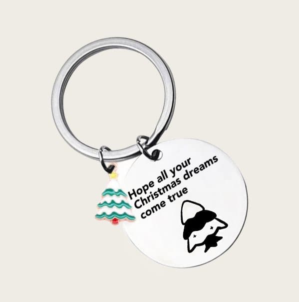 INF Christmas Tree Bell Keychain - Festlig julegave Model 1