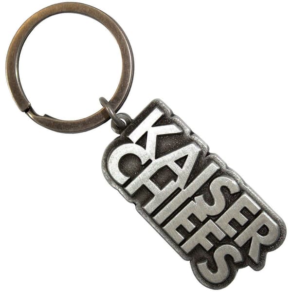 Kaiser Chiefs Skewed Logo Keyring Silver One Size