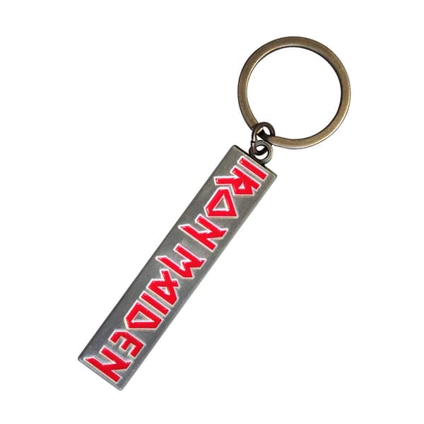 Iron Maiden Nyckelring med logotyp i emalj