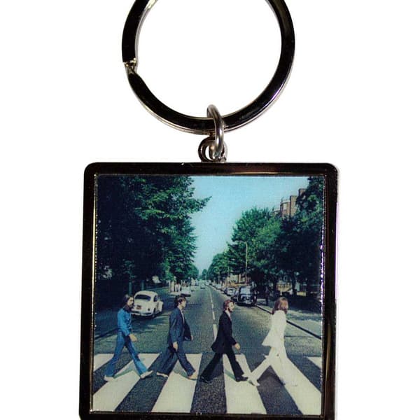 The Beatles Abbey Road Photo Print Keyring