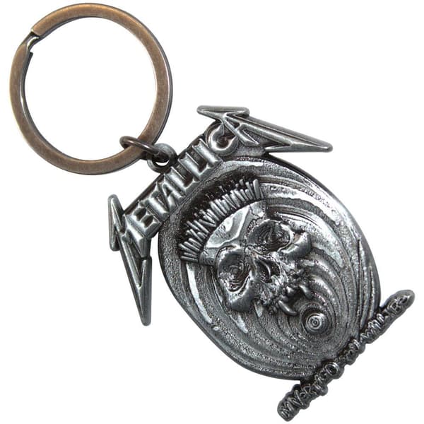 Metallica In Vertigo Keyring Antique Silver One Size