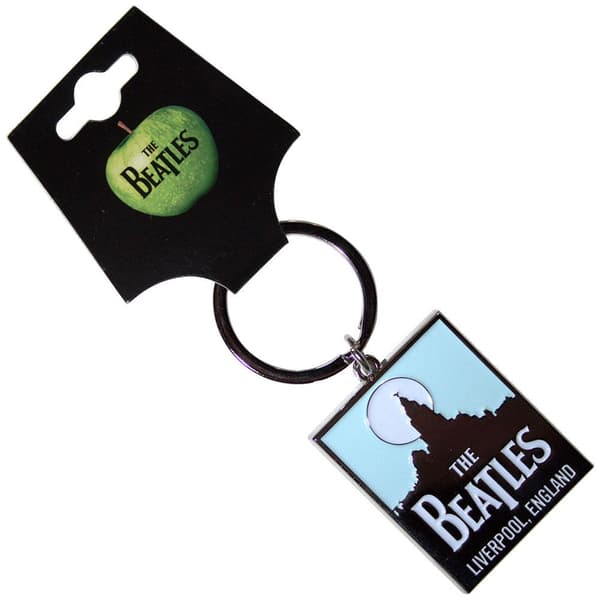 The Beatles Liverpool, England Skyline Keyring Black/Blue One Size