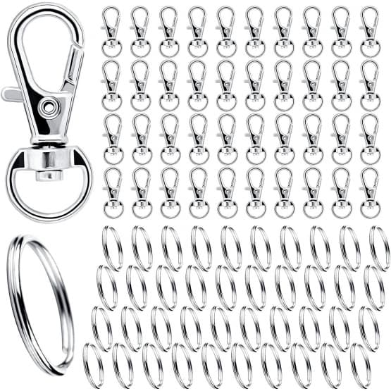 Nyckelring med Krok (50-pack)