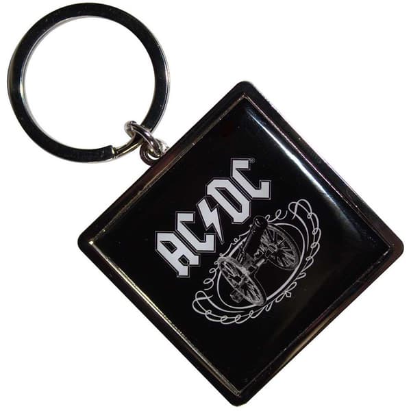 AC/DC För dem som ska rocka Nyckelring Black/White One Size