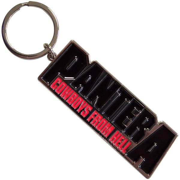 Pantera Cowboys från helvetet Nyckelring Black/Red One Size