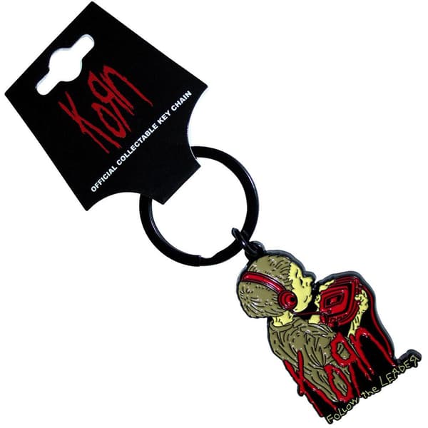 Korn Follow The Leader Keyring Yellow/Black One Size