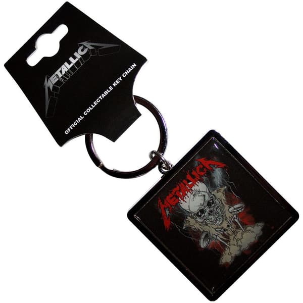 Metallica Skeleton Poster Keyring Black One Size