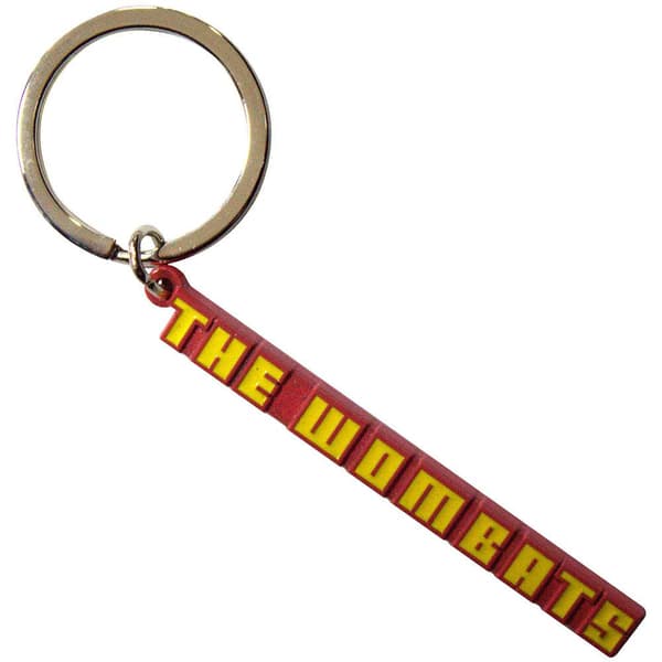 The Wombats Nyckelring med logotyp i emalj Red/Yellow One Size