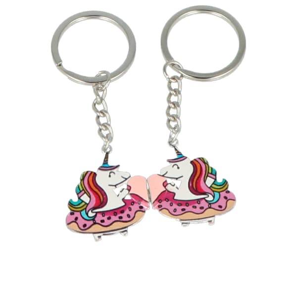 INCA UNICORN KEYCHAIN BFF MAGNET LOT 2 pcs