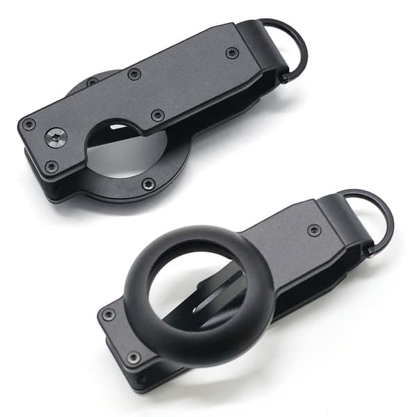 INF T5 aluminiumslegering nøkkelring Airtag Holder med skrutrekkere