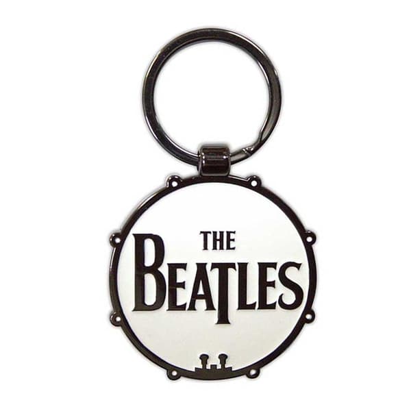 The Beatles Drop T Drum Sgt Pepper Double Sided Keyring White One Size