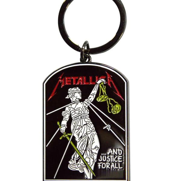 Metallica And Justice For All Tombstone Enamel Keyring