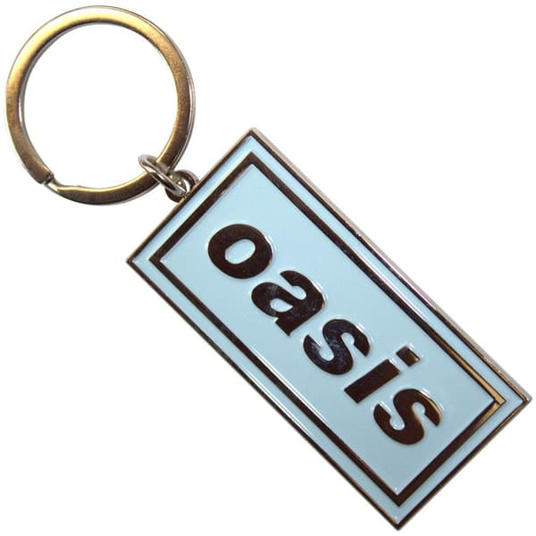 Oasis Logo Enamel Keyring Sky Blue/Black One Size
