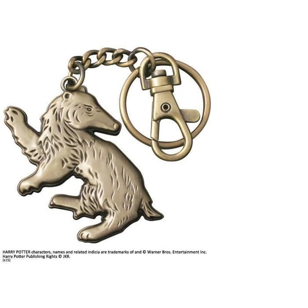 Harry Potter - Hufflepuff metallnyckelring 7 cm