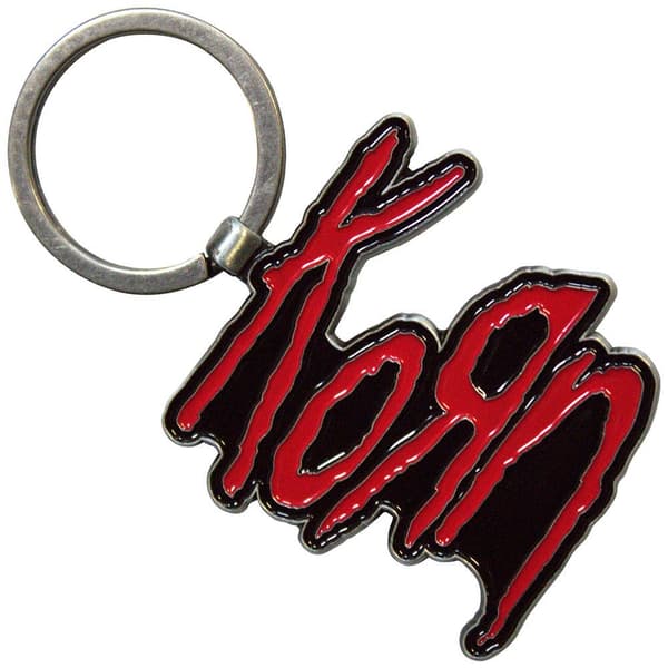 Korn Nyckelring med logotyp i emalj Red/Black One Size