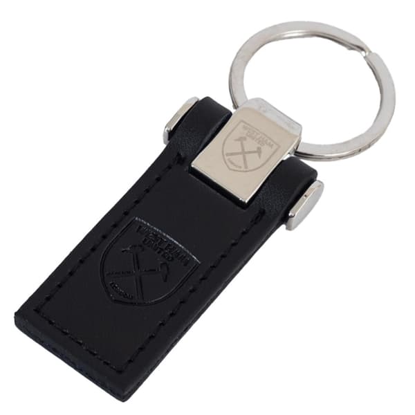 West Ham United FC Leather Keyring