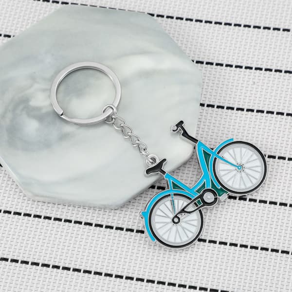 INF Miniatyrcykelnyckelring - Nyckelring i metall för cykel